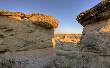 Image showing Hoodoo Badlands Alberta Canada