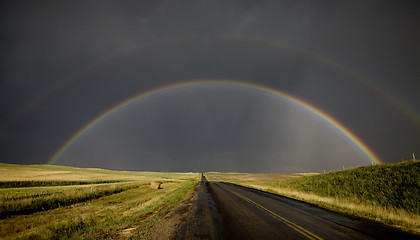 Image showing Prairie Storm Rainbow Saskatchewan