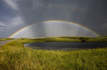 Image showing Saskatchewan Storm Rainbow 