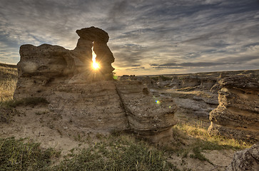 Image showing Hoodoo Badlands Alberta Canada