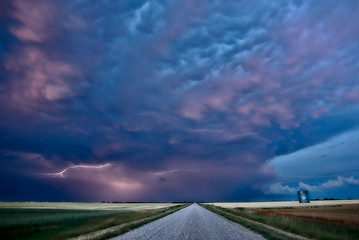 Image showing Night Lightning Canada