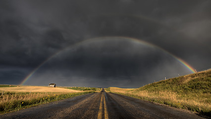 Image showing Prairie Storm Rainbow Saskatchewan