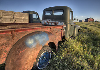 Image showing Vintage Farm Trucks