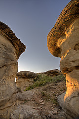 Image showing Hoodoo Badlands Alberta Canada