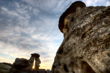 Image showing Hoodoo Badlands Alberta Canada