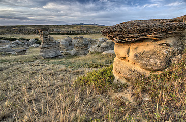 Image showing Hoodoo Badlands Alberta Canada