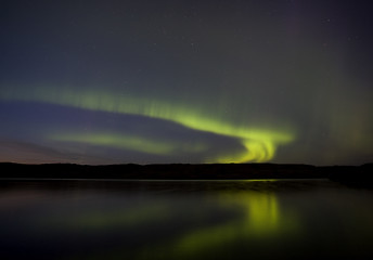 Image showing Night Church Northern Lights