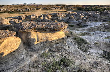 Image showing Hoodoo Badlands Alberta Canada