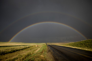 Image showing Prairie Storm Rainbow Saskatchewan