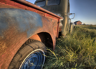 Image showing Vintage Farm Trucks