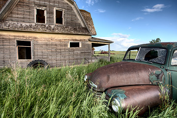 Image showing Vintage Farm Trucks