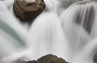 Image showing Sunwapta Waterfall Alberta Canada