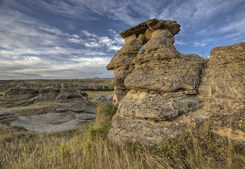 Image showing Hoodoo Badlands Alberta Canada