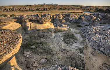 Image showing Hoodoo Badlands Alberta Canada