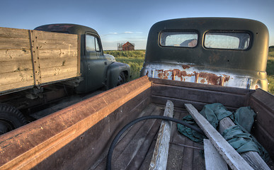 Image showing Vintage Farm Trucks