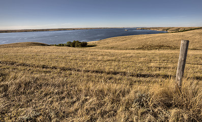 Image showing lake diefenbaker Saskatchewan Canada