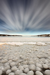 Image showing Ice forming on Lake