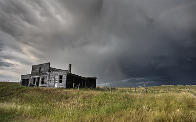 Image showing Abandoned Farmhouse Saskatchewan Canada