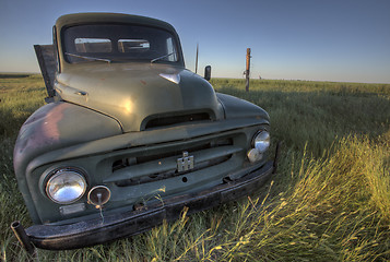 Image showing Vintage Farm Trucks