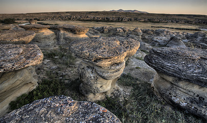 Image showing Hoodoo Badlands Alberta Canada