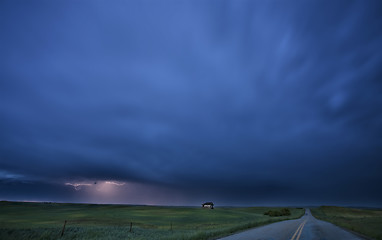 Image showing Night Lightning Canada