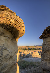 Image showing Hoodoo Badlands Alberta Canada