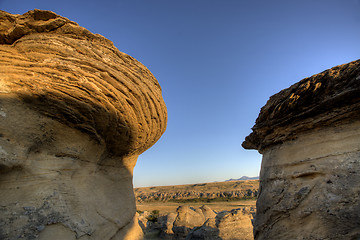 Image showing Hoodoo Badlands Alberta Canada