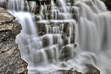 Image showing Athabasca Waterfall Alberta Canada