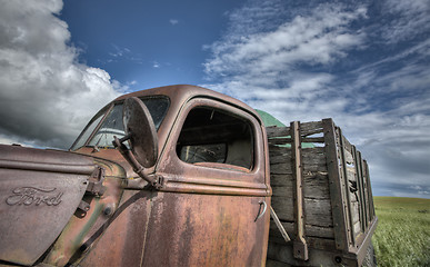 Image showing Vintage Farm Trucks