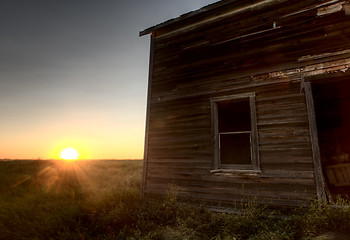 Image showing Abandoned Farmhouse Saskatchewan Canada