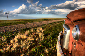 Image showing Vintage Farm Trucks