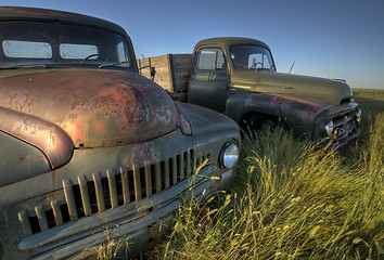 Image showing Vintage Farm Trucks