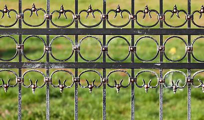 Image showing iron fence