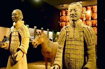 Image showing Terracotta warriors and horses