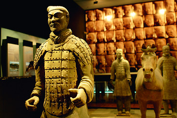 Image showing Terracotta warriors and horses