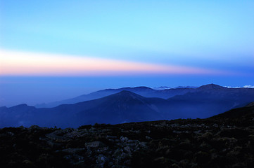 Image showing Landscape on the top of the mountains