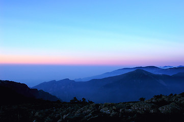 Image showing Landscape on the top of the mountains