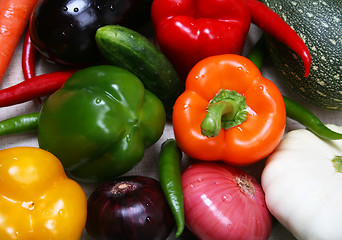 Image showing Colorful fresh vegetable  