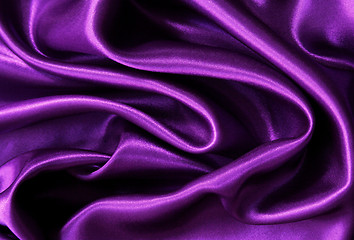 Image showing Smooth elegant lilac silk