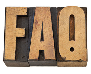 Image showing frequently asked questions - FAQ