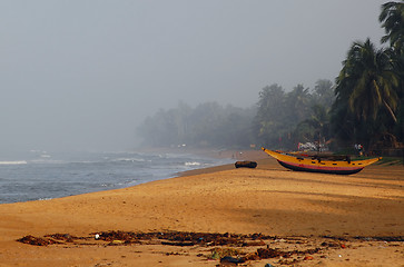 Image showing Foggy Beach in Sri Lanka