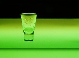 Image showing Glass in green