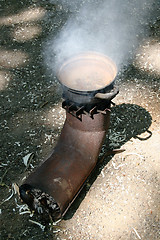 Image showing Primitive water boiler