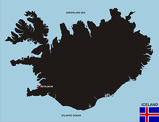 Image showing iceland map