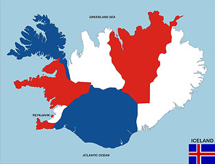 Image showing iceland map