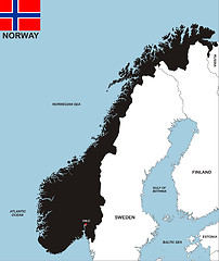 Image showing norway map