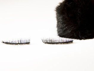 Image showing false eyelashes and makeup acessories