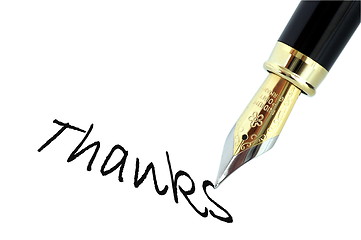 Image showing Thanks