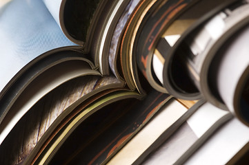 Image showing stack of magazines