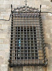 Image showing Heavy iron window protection, Barcelona